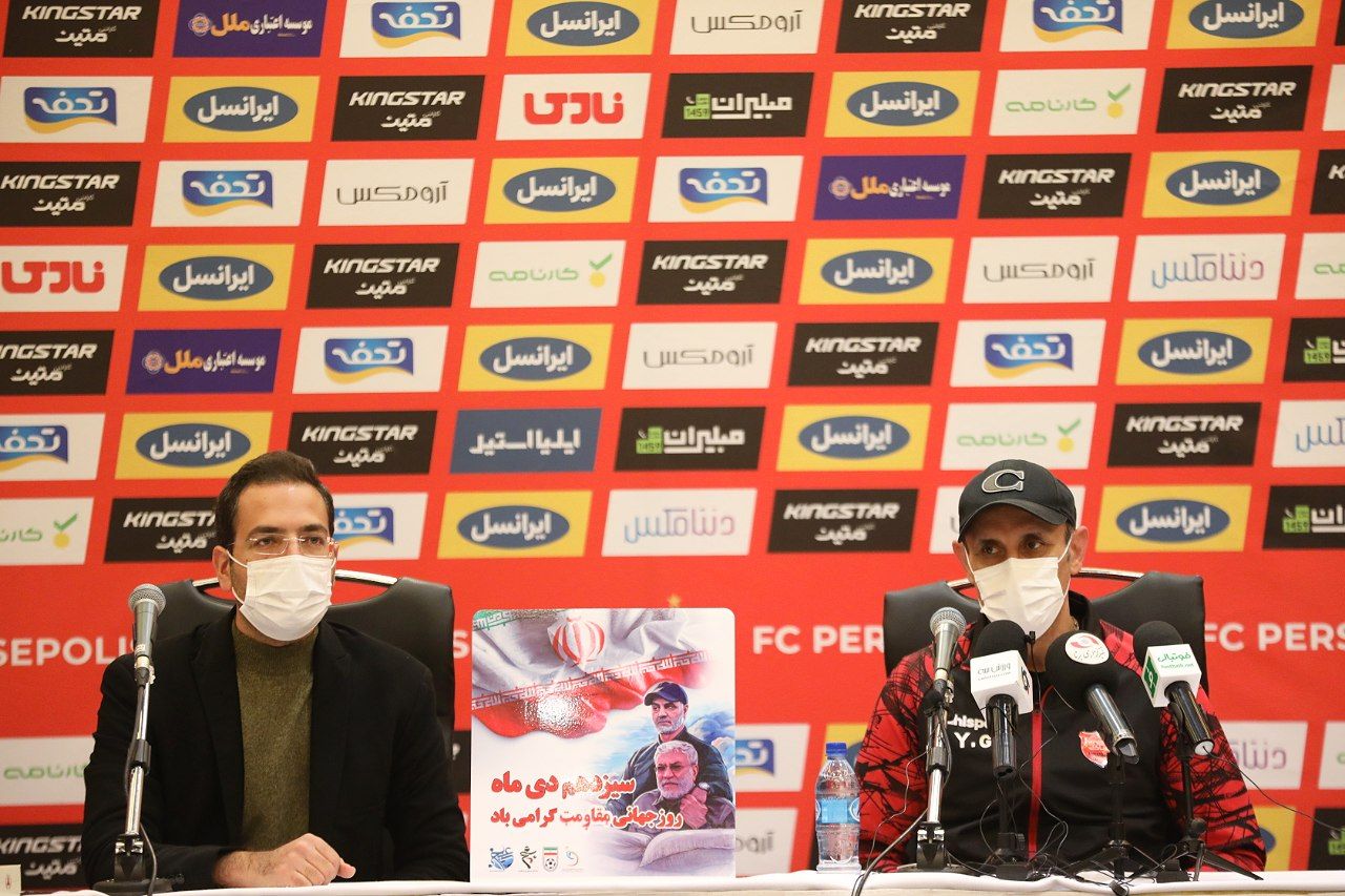 گزارش تصویری: نشست مطبوعاتی پرسپولیس مقابل تراکتور با حضور گل محمدی و سولدو