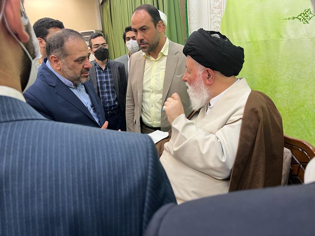 دیدار مدیرعامل شرکت توسعه و نگهداری اماکن ورزشی کشور با آیت الله علم الهدی