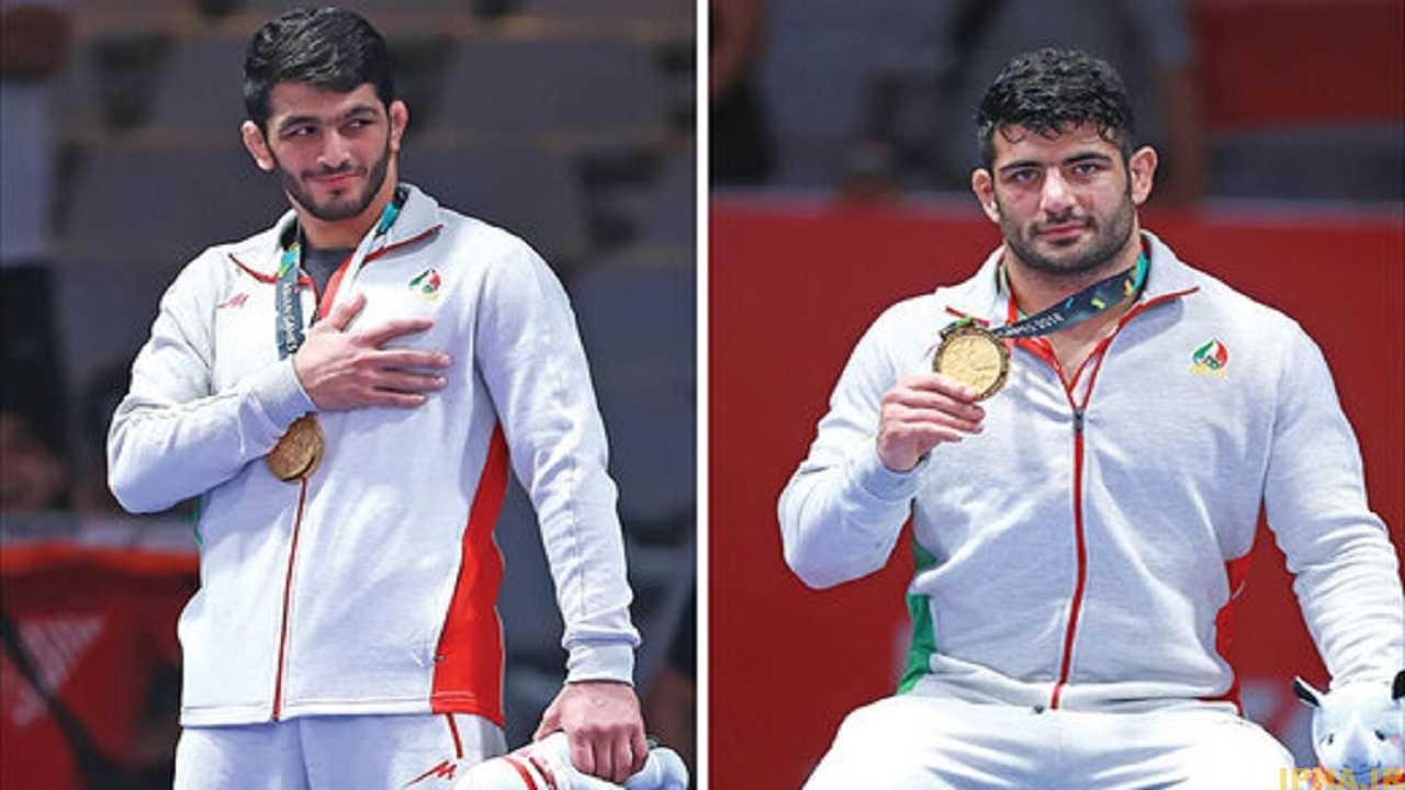 یک دوبنده برای ۲ قهرمان کشتی آزاد