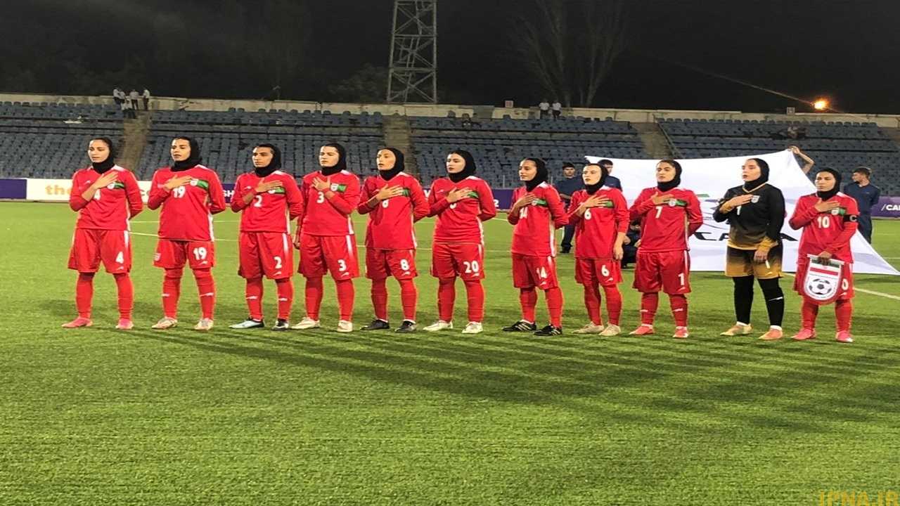 پیروزی تیم ملی فوتبال بانوان ایران مقابل تاجیکستان