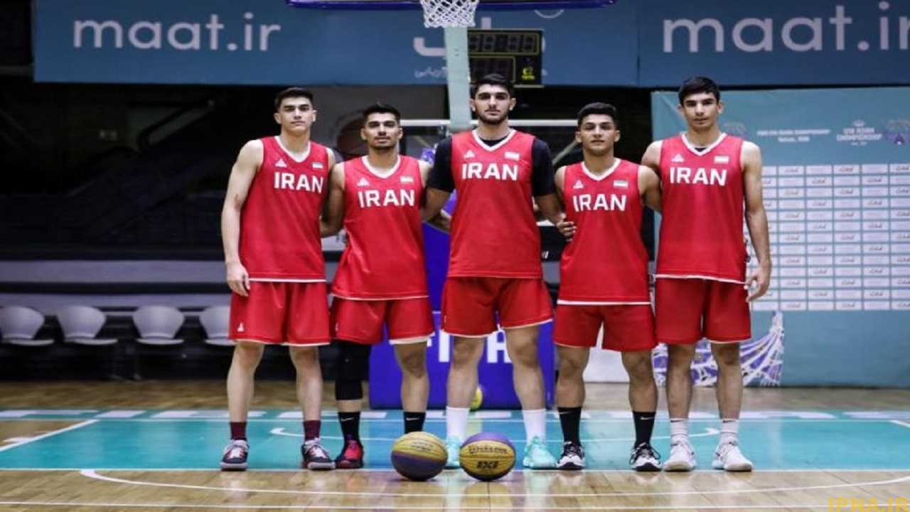 مسابقات بسکتبال سه نفره کاپ آسیا زیر ۱۷ سال/ پیروزی قاطع پسران ایران مقابل تایلند