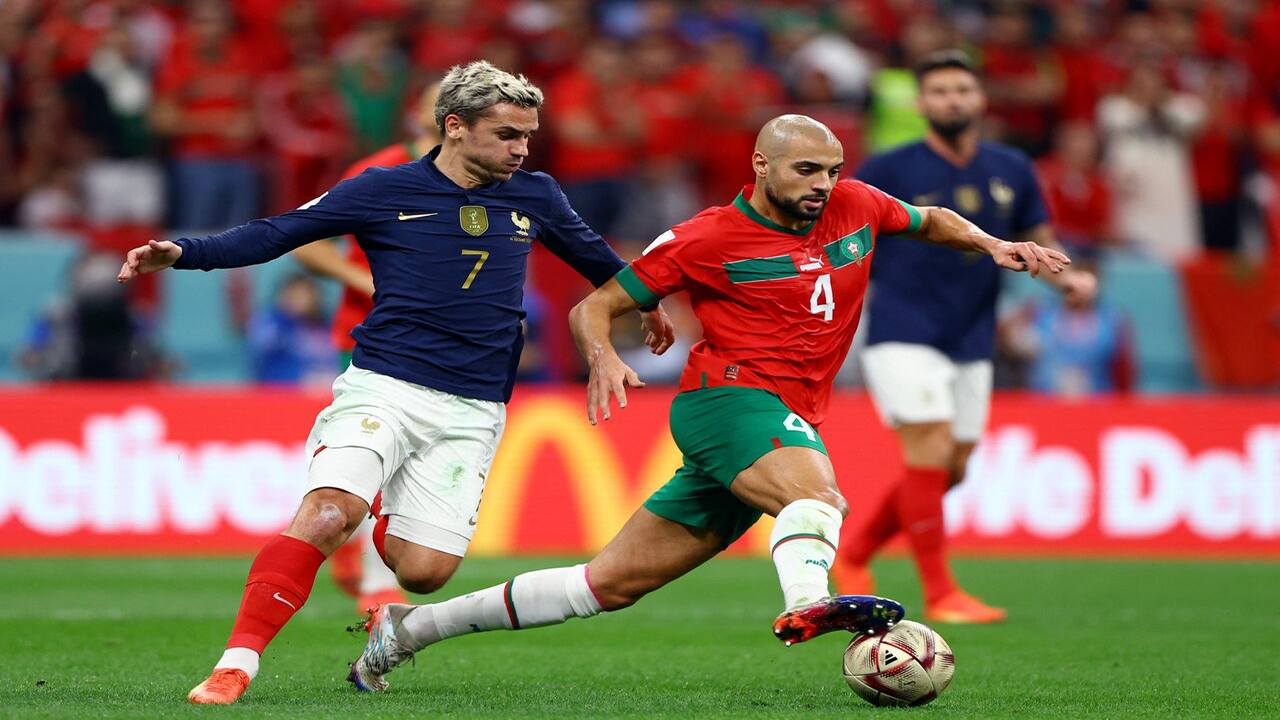 گریزمان بهترین بازیکن دیدار فرانسه-مغرب شد