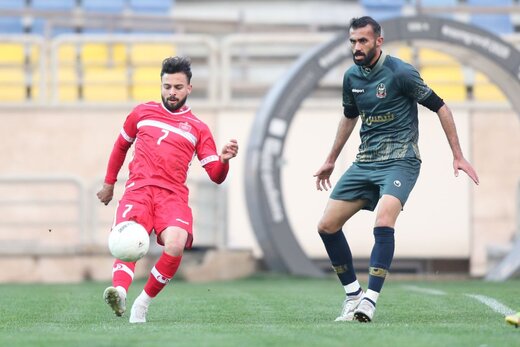 عکس| تساوی پرسپولیس مقابل تیم لیگ یکی