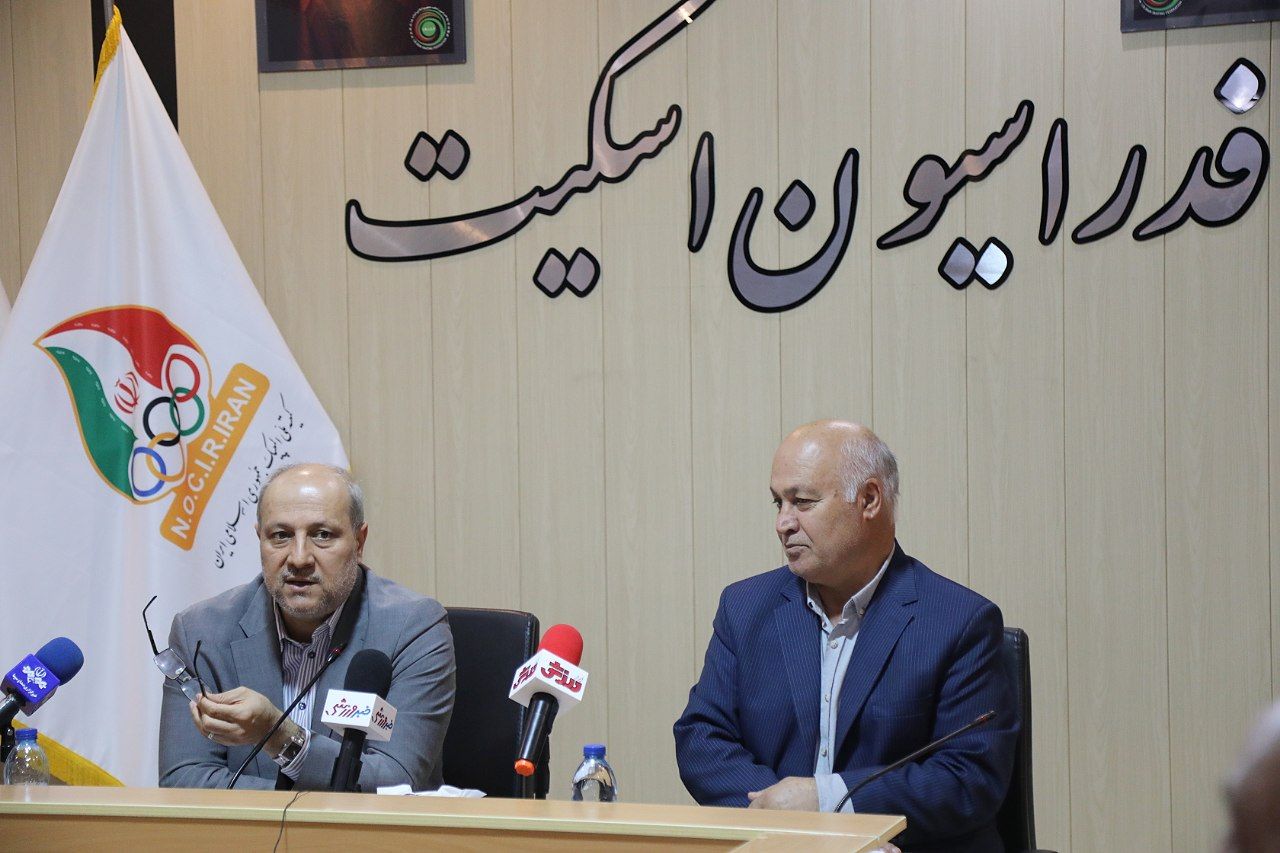 گزارش تصویری از بازدید مناف هاشمی از کاروان ورزشی اسکیت اعزامی به بازی های آسیایی هانگژو