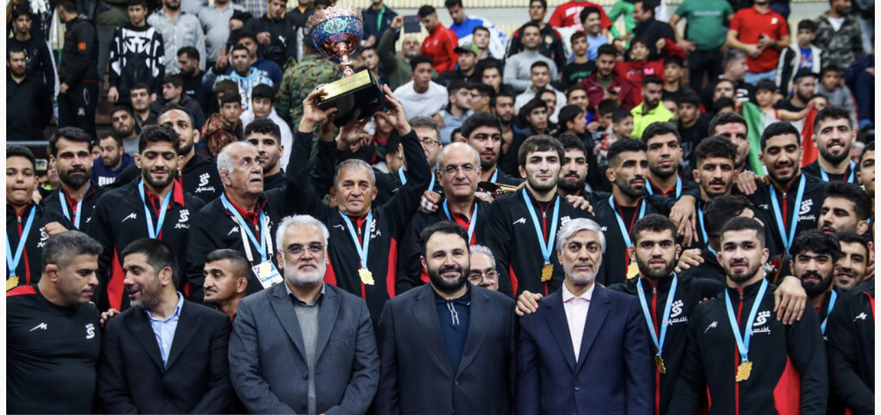 روز پایانی مسابقات لیگ کشتی آزاد قهرمانی ایران از نگاه دوربین(۲)
