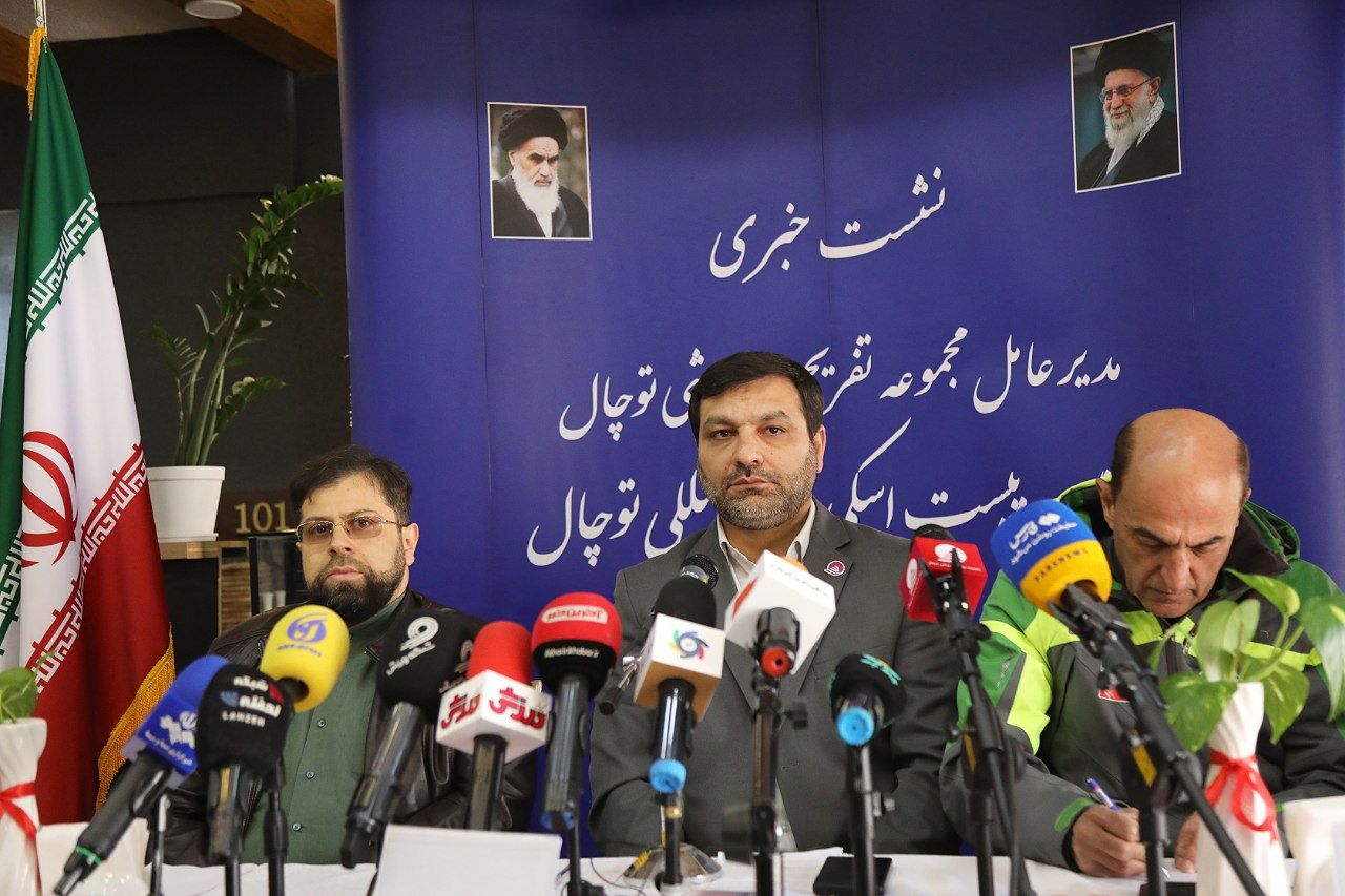 گزارش تصویری از کنفرانس خبری مدیرعامل توچال و افتتاح پیست اسکی