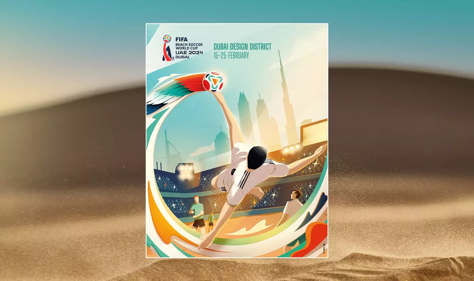 Official Poster revealed for FIFA Beach Soccer World Cup UAE 2024 Dubai™
