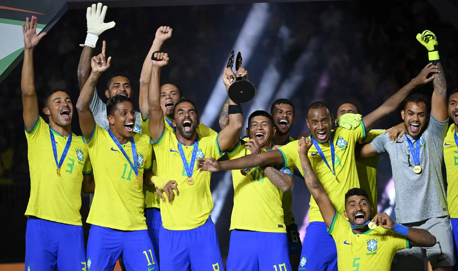Brazil make history as Italy, Iran complete podium