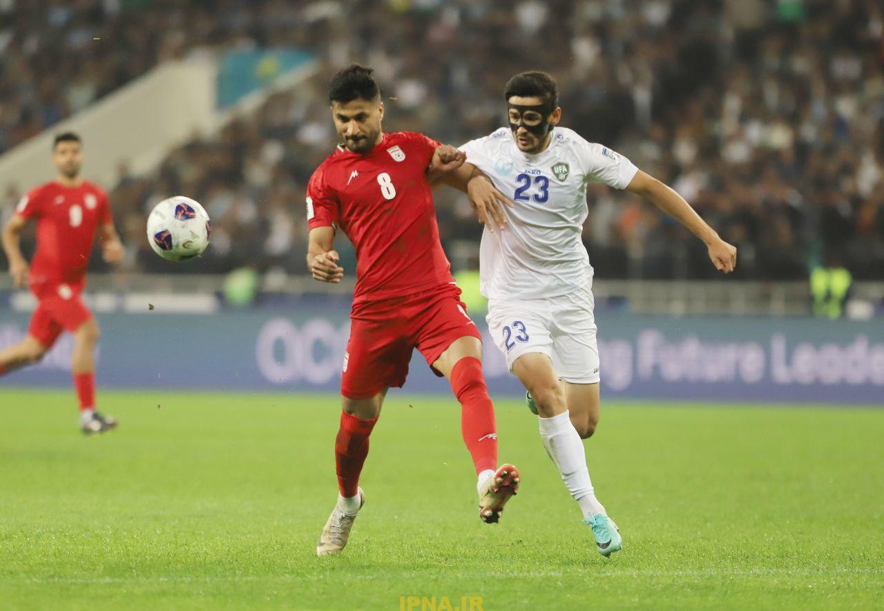 پوشش تصویری بازی ازبکستان و ایران