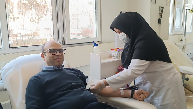 شرکت رئیس فدراسیون ووشو در پویش اهدا خون