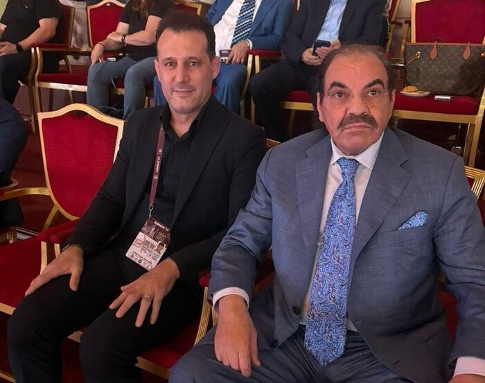 دیدار آرش میراسماعیلی با رئیس اتحادیه جودو آسیا در حاشیه کاپ آسیایی اردن