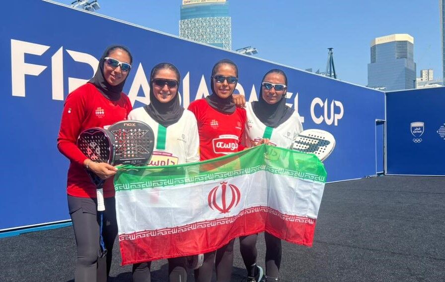 دومین برد مقتدرانه دختران پدل ایران در آسیا با شکست ۳ بر صفر عربستان در دوحه