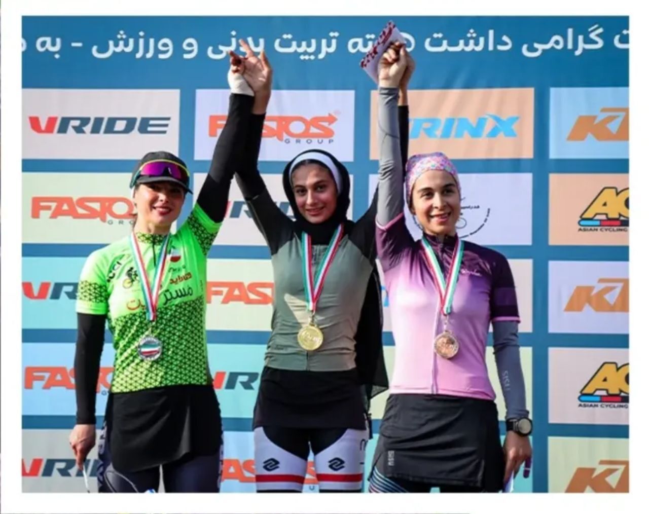 دوچرخهسوار کازرونی فاطمه عباسی طلای کراس کانتری کشور را به فارس آورد