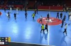 درگیری شدید فوتسال جوانان ایران و افغانستان در ثانیههای پایانی فینال