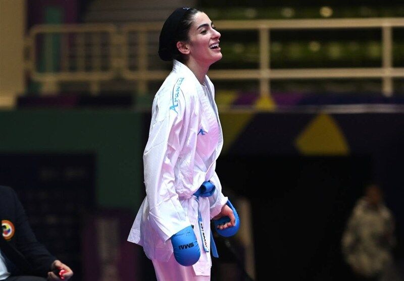 آتوسای کاراته ایران تاریخ‌ساز شد؛ جلوس گلشاد نژاد روی سکوی قهرمانی جهان