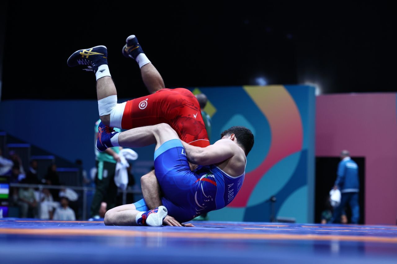 بردهای قاطع امیر عبدی و احمدی‌وفا در شروع کشتی فرنگی بازی‌های کشورهای اسلامی