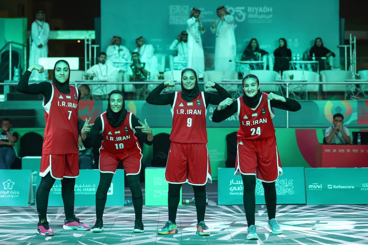 طلوع ستارگان بسکتبال بانوان ایران با صدرنشینی در ریاض