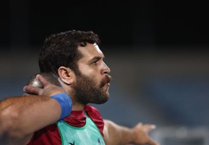 محمدرضا طیبی با پرتاب ۱۹.۳۵ متری نقره بازی های اسلامی را از آن خود کرد