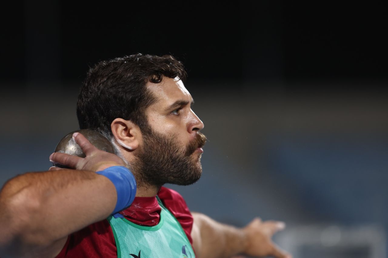 محمدرضا طیبی با پرتاب ۱۹.۳۵ متری نقره بازی های اسلامی را از آن خود کرد