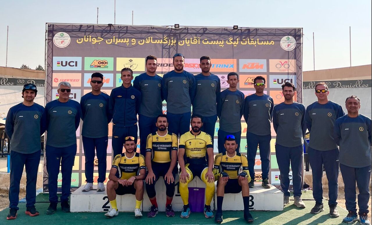 قله‌نشینی سپاهان در پایان لیگ برتر دوچرخه‌سواری با ۹ مدال در پیست آزادی