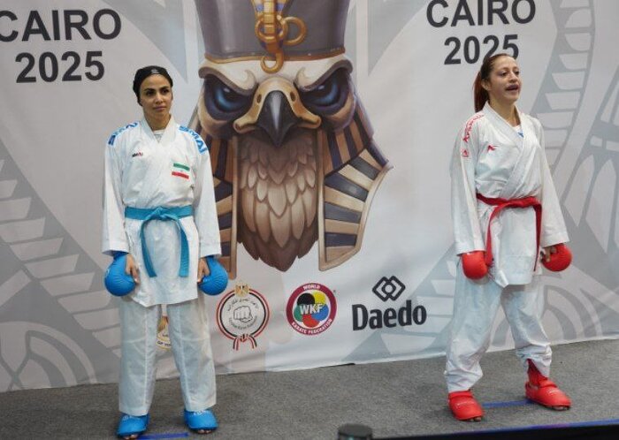 مدال برنز سارا بهمنیار در کاراته جهان؛ دو فینال حساس برای ایران در قاهره