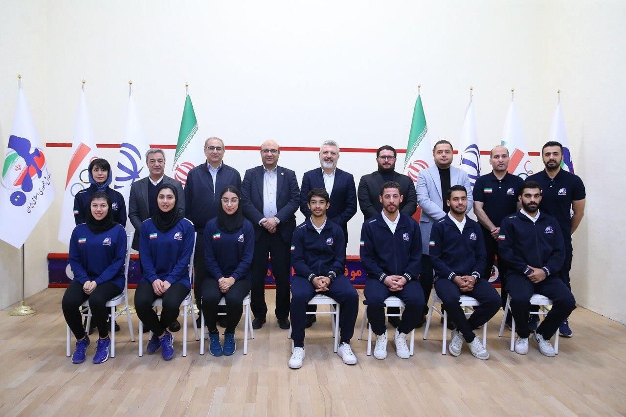 حمایت دبیرکل کمیته ملی المپیک از تیم ملی اسکواش در آستانه ورلدکاپ هند