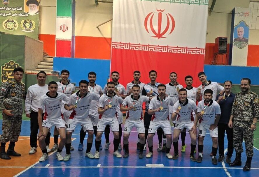 قهرمانی دانشگاه پدافند هوایی ارتش در رقابت‌های فوتبال نیروهای مسلح