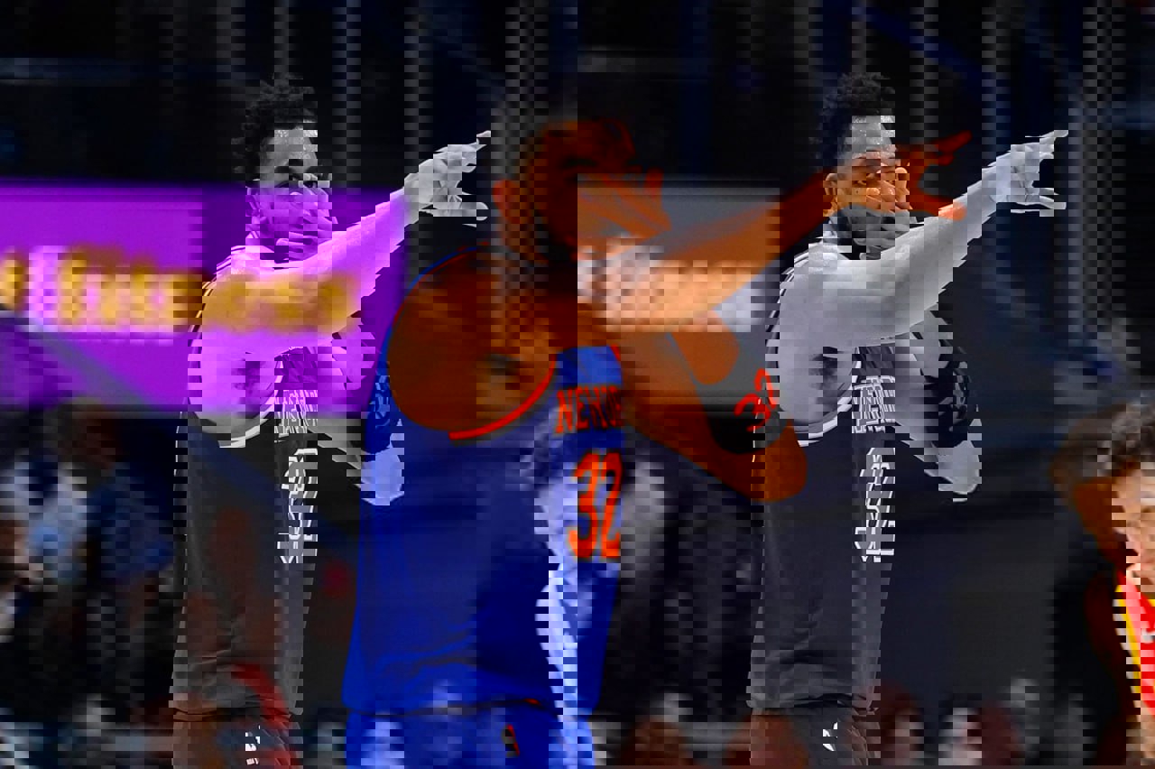 پیروزی دراماتیک نیویورک نیکس مقابل آتلانتا هاوکس با درخشش تاونز و برانسون