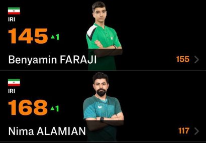 خبر خوب از رنکینگ جهانی؛ صعود همه ملی‌پوشان پینگ‌پنگ ایران
