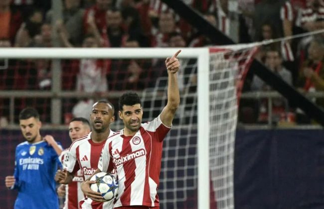 طارمی صحنه گردان شب پیروزی المپیاکوس برابر لورکوزن