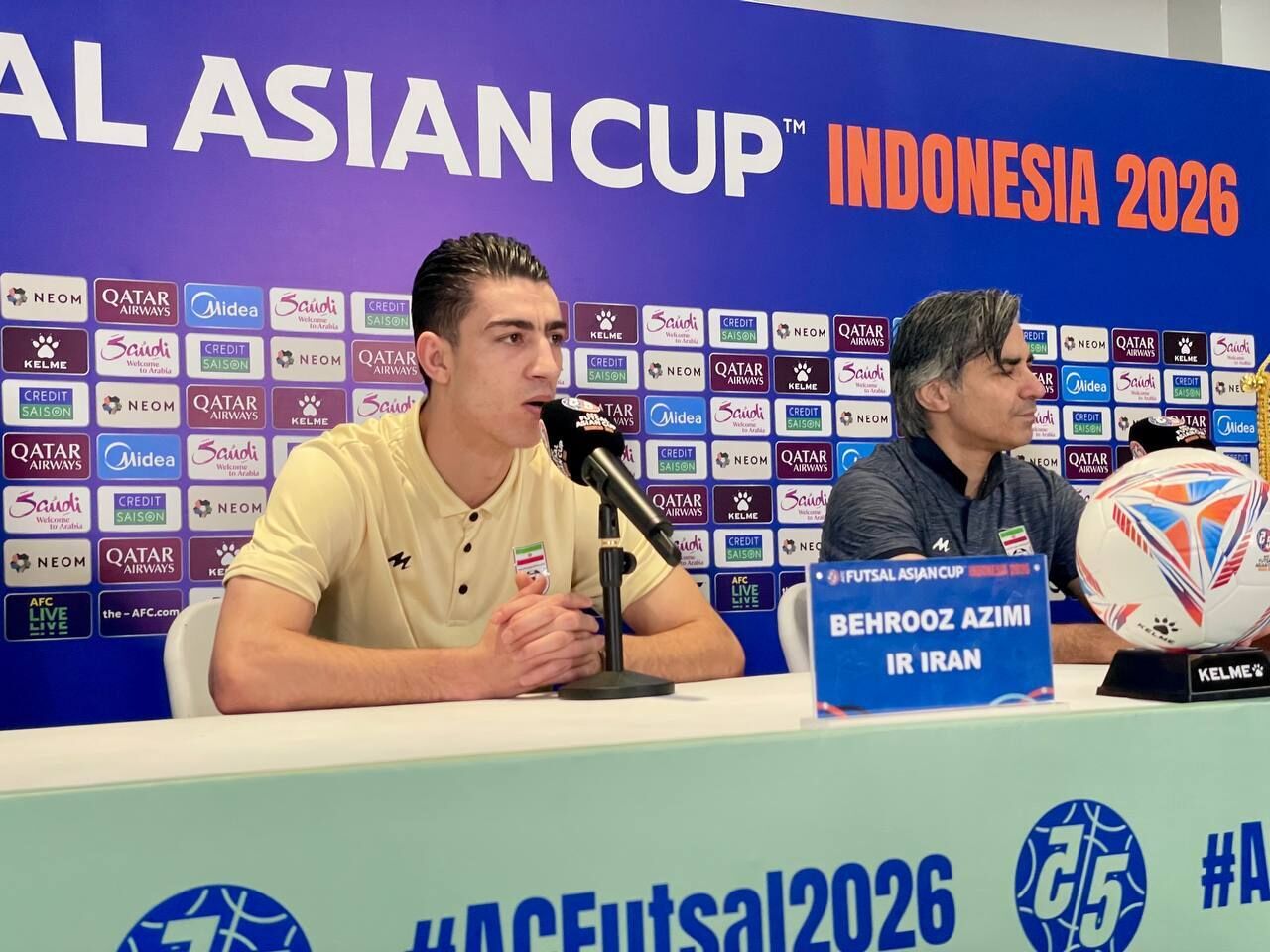 بازیکن تیم ملی فوتسال: تیم ما بازی به بازی بهتر می‌شود و فشار را به انرژی برای پیروزی تبدیل می‌کنیم
