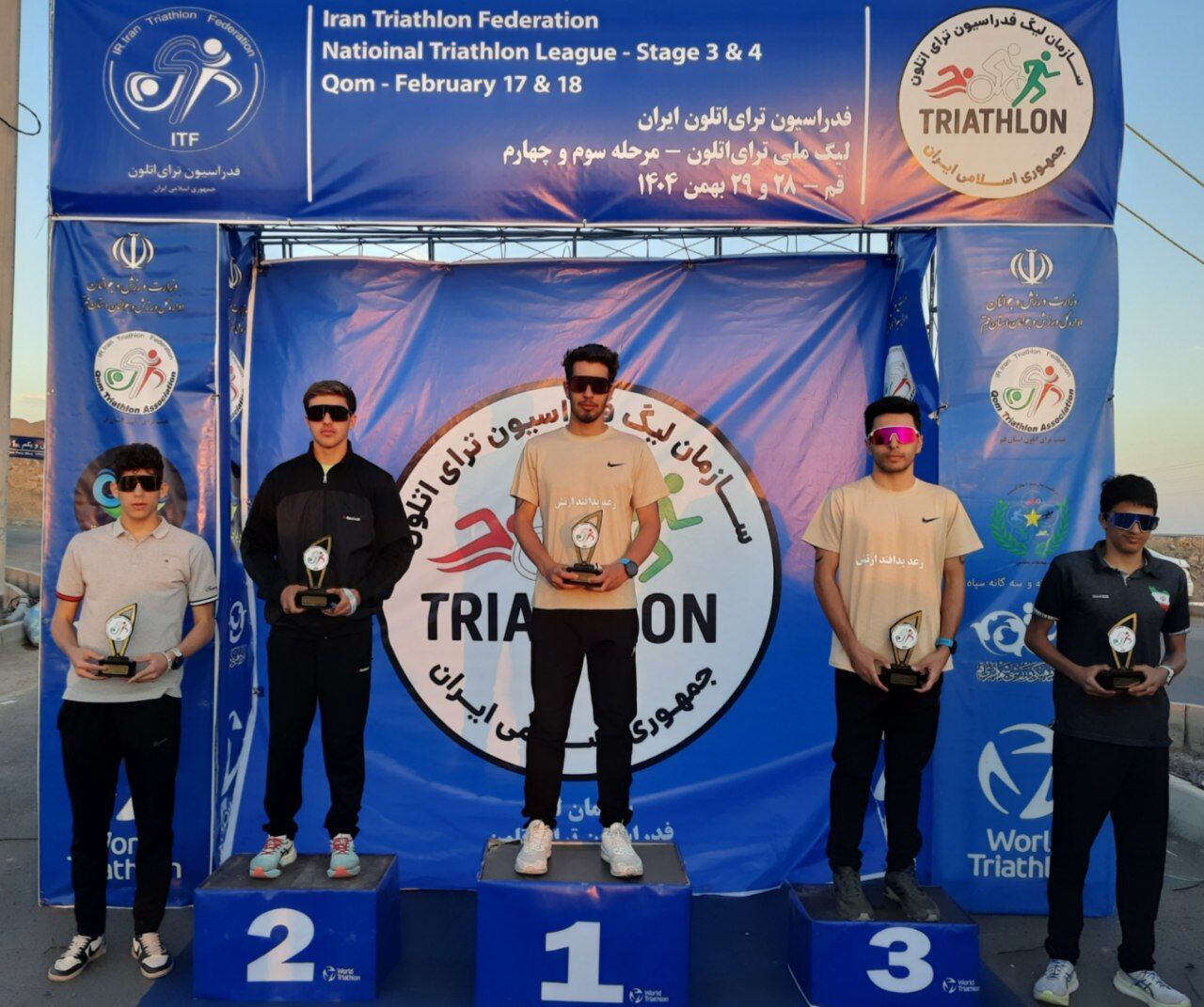 قهرمانی رعد پدافند در لیگ برتر ترای‌اتلون مردان با صدرنشینی قاطع