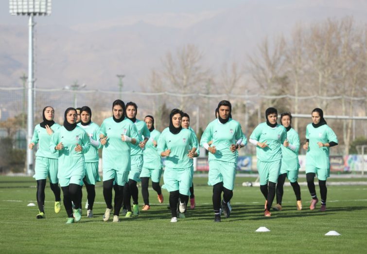 گزارش تصویری از تمرین تیم ملی فوتبال بانوان